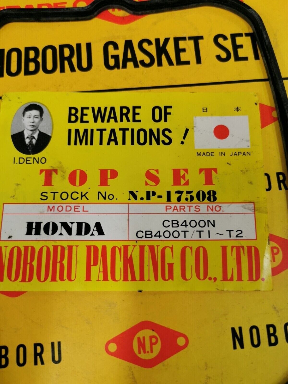 NOS NOBORU NP HONDA CB400N CB400T INCOMPLETE GASKET KIT SET NP-17508 J46