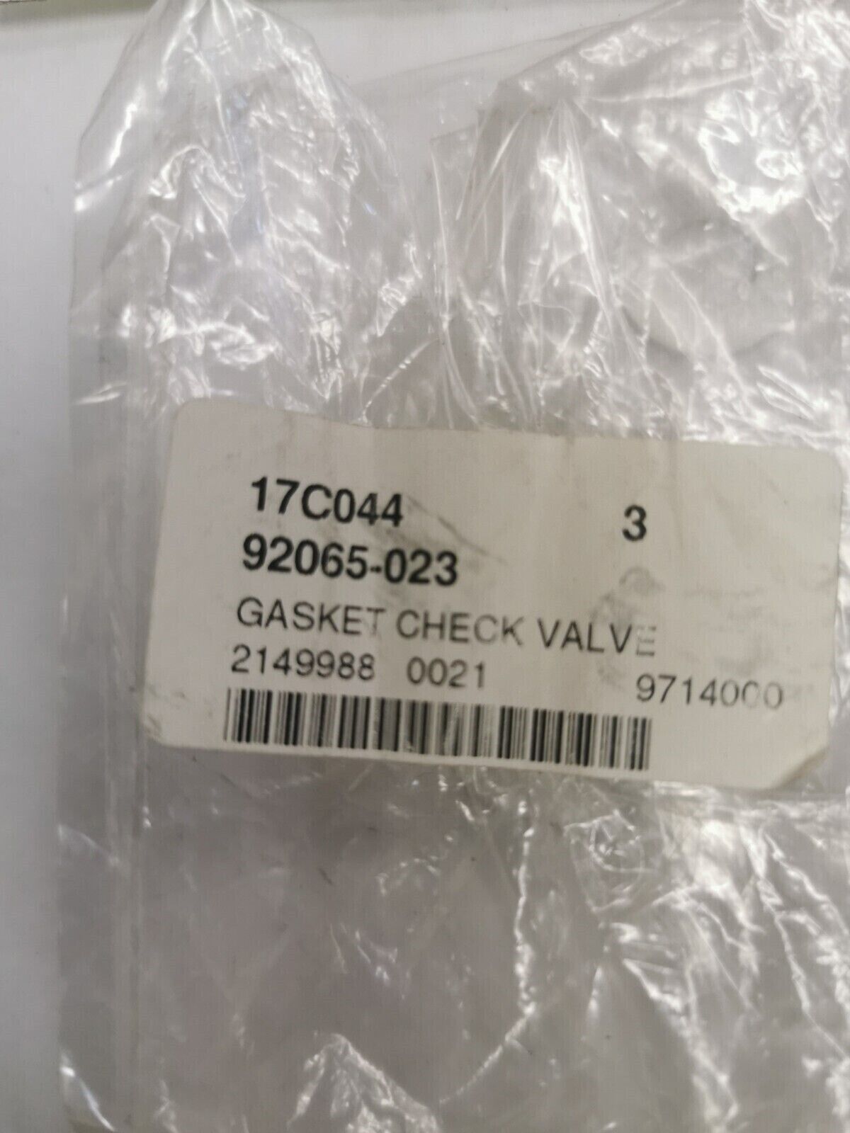 NOS KAWASAKI GASKET CHEC VALVE 92065-023 K33