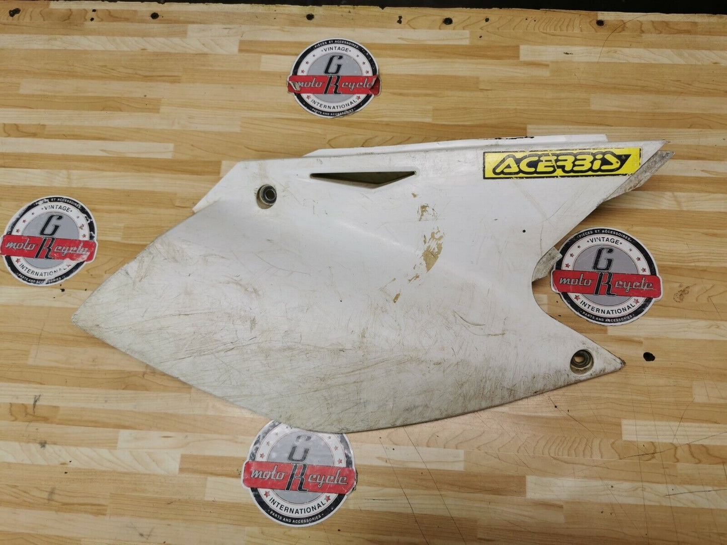 Kawasaki KX250F 2005 right side cover panel plastic fairing number plate 2004
