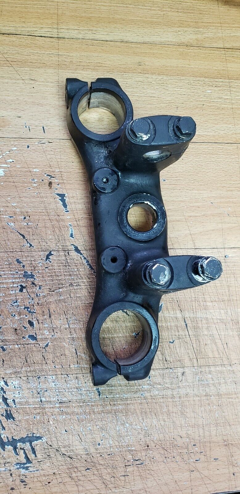 Honda XR350R 1983 1984 steering stem triple clamp tree bridge top crown