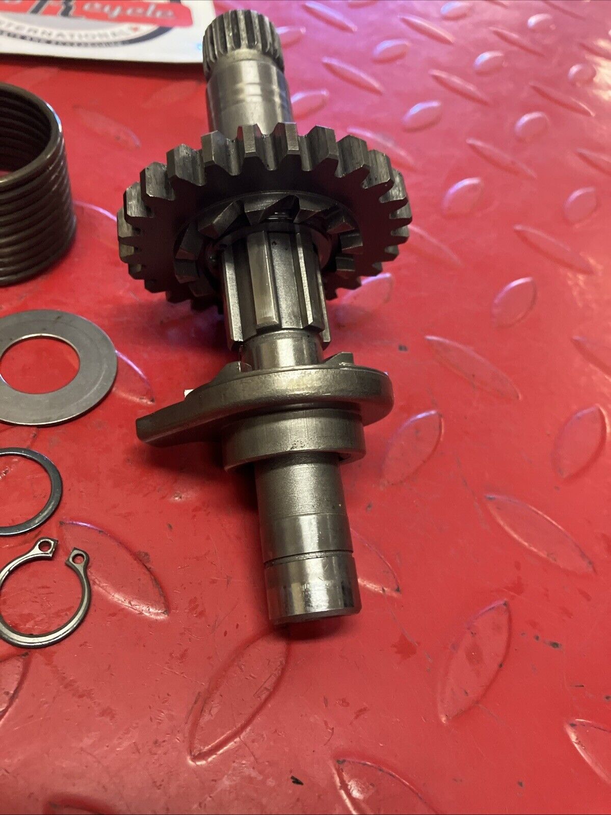 Suzuki RM125 1983 kickstarter kick starter spindle gear shaft Spring 2