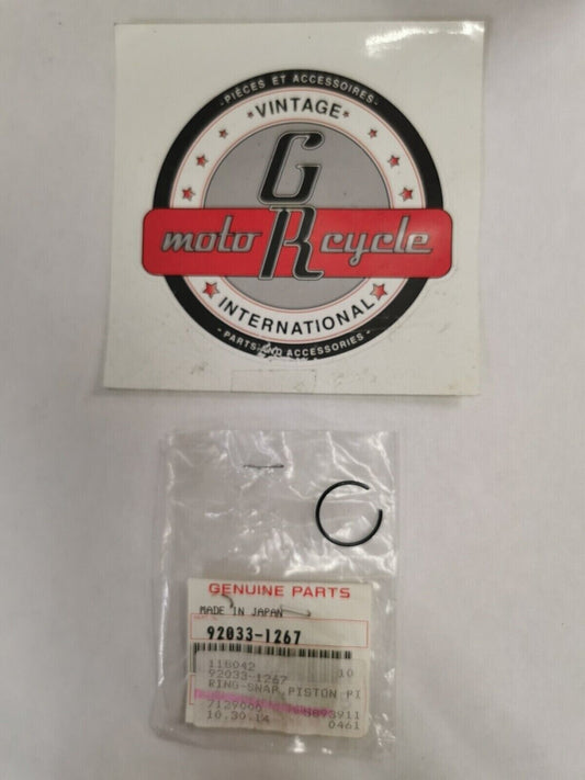 NOS KAWASAKI KDX250 1990 - 2000 PISTON PIN SNAP RING 92033-1267 K32