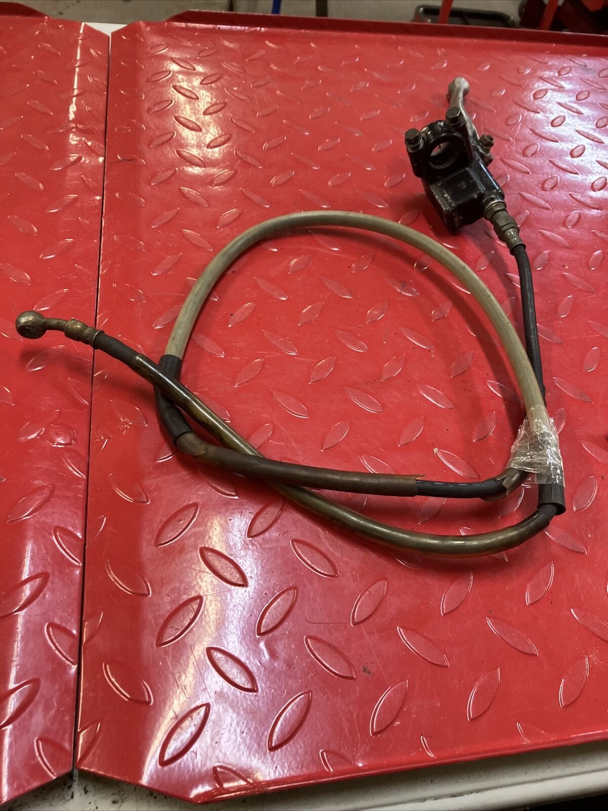 Suzuki RM125 1985 front brake master cylinder hose 1984 RM250