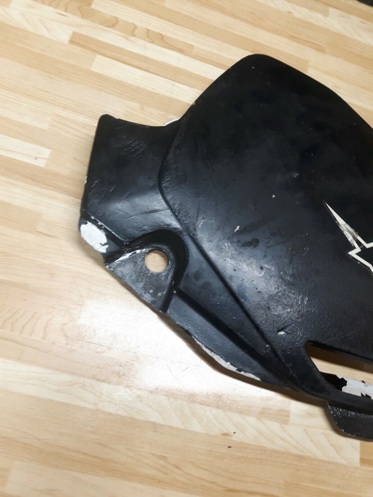Honda CR250R 1991 Left side panel cover number plate plastic 83610-KZ3-700ZB