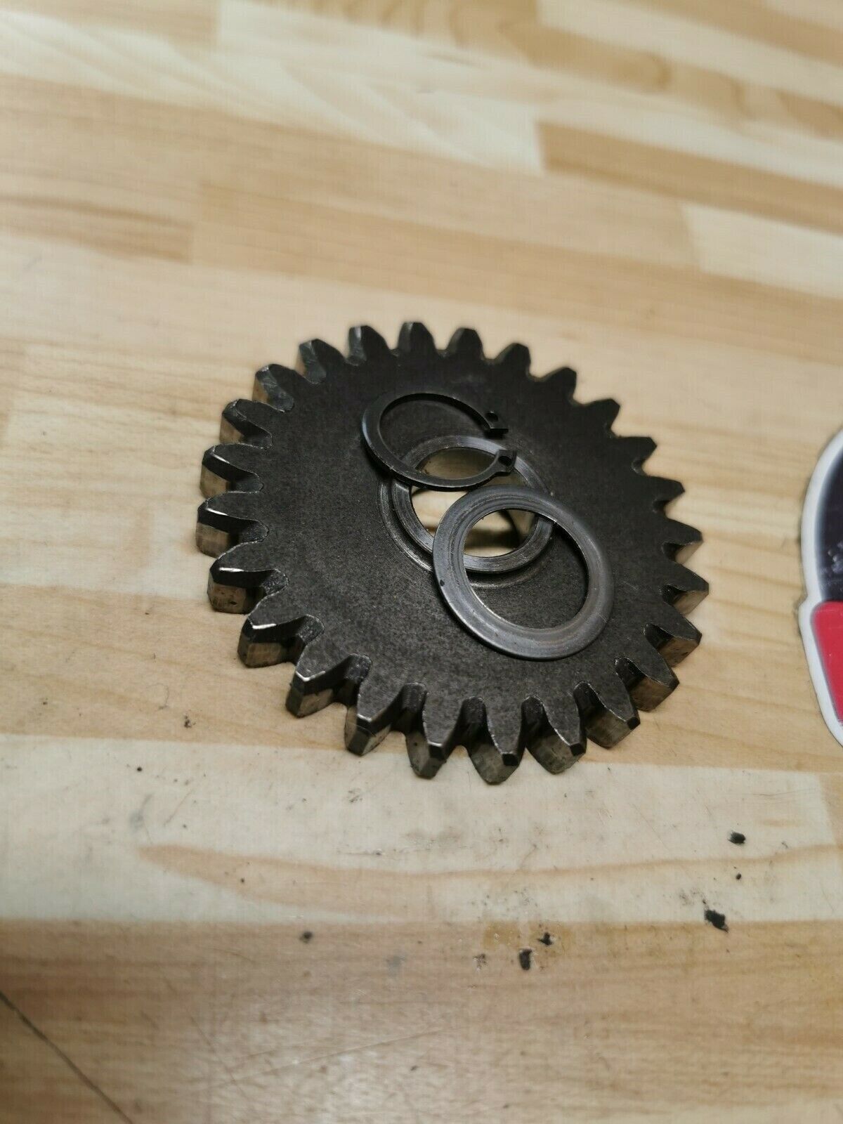 Yamaha YZ125 1986 kickstarter kick starter spindle shaft idle gear spring
