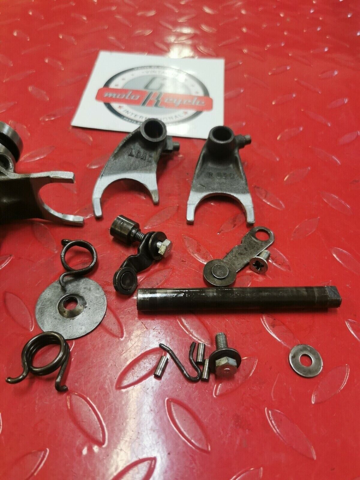 Honda CR250M 1976 transmission gearshift gear shift drum cam forks 24301-357-030