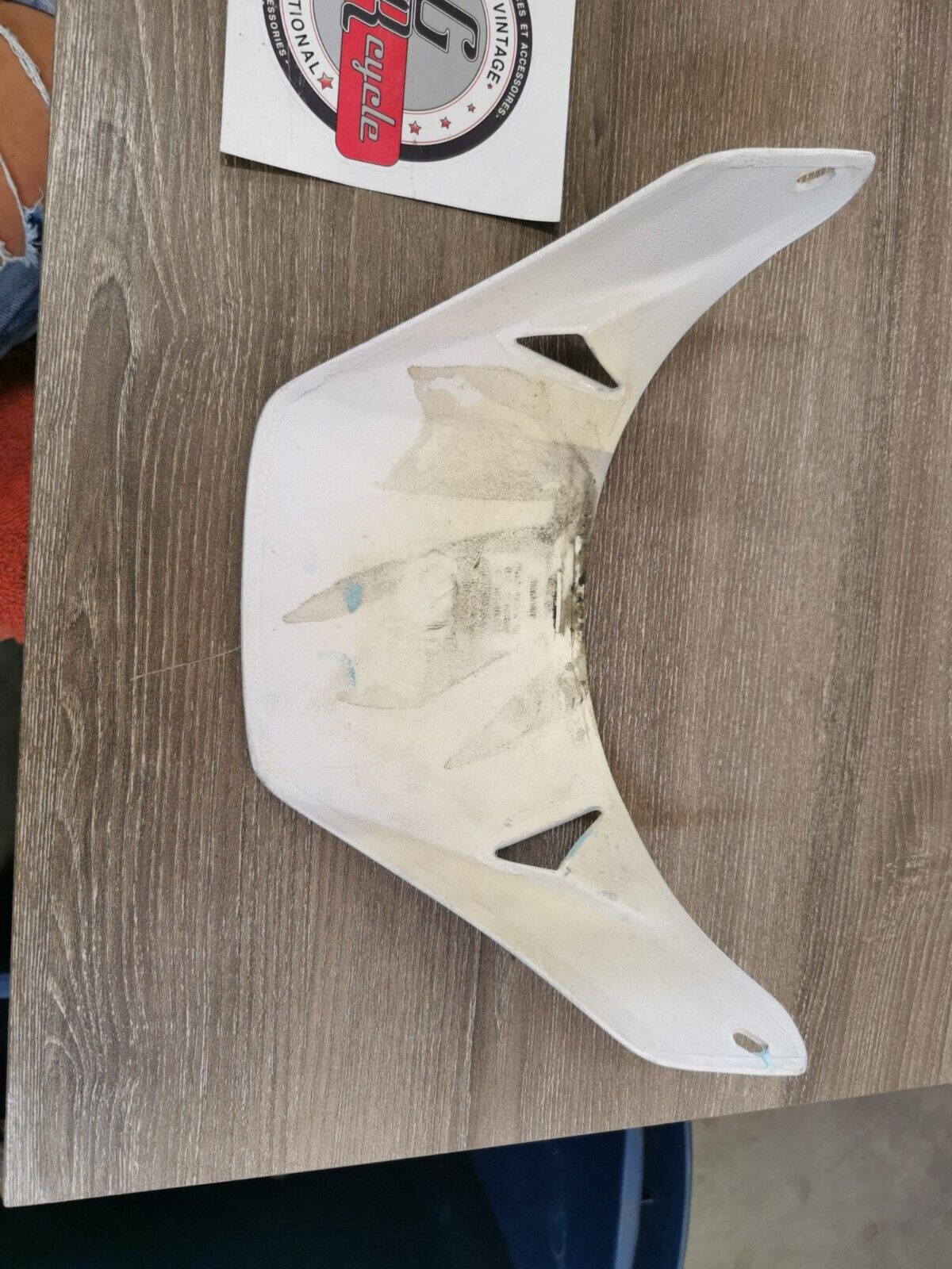 NOS CKX VX4 PEAK VISOR WHITE J31
