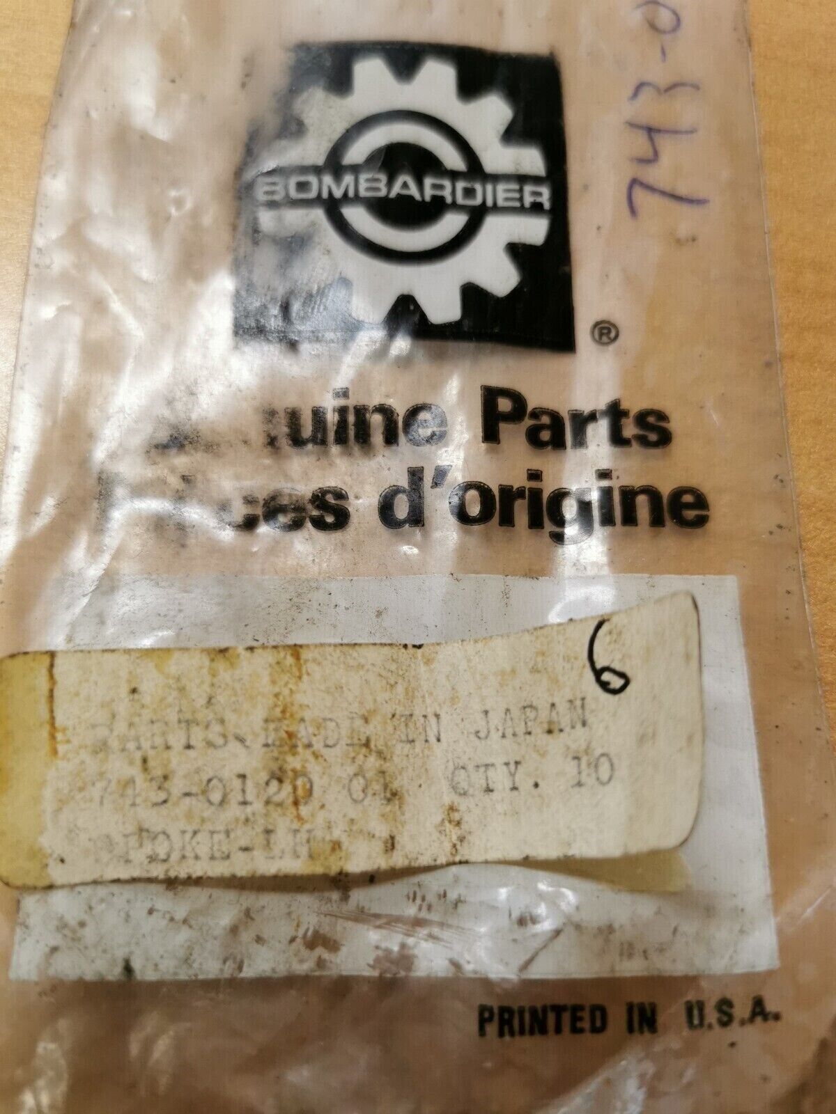 NOS CAN-AM SPOKE QTY 6    743-012-001  CA2