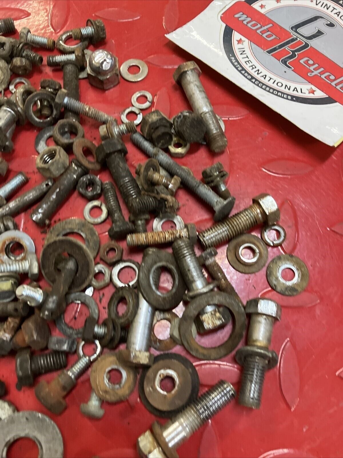 Kawasaki G5 1972 frame misc hardware bolt nut collar spacer