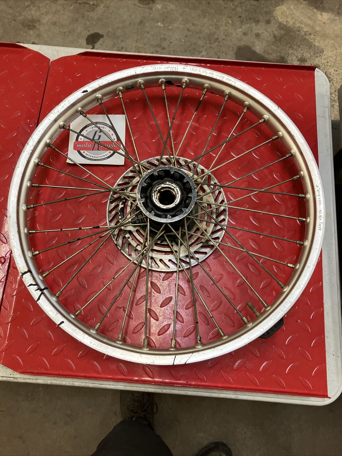 Honda CR250R 1988 front wheel hub rim CR125R CR500R 446A5-KS6-830