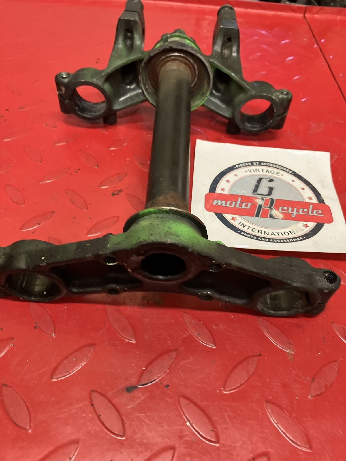Kawasaki KDX80 1987 Steering stem triple tree clamp fork holder 1985 1986