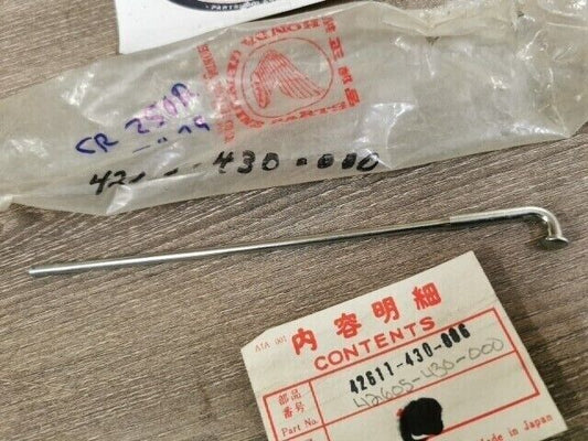 NOS HONDA CR250R 1978 Wheel Spoke 42611-430-006 SUB 42605-430-000 H79