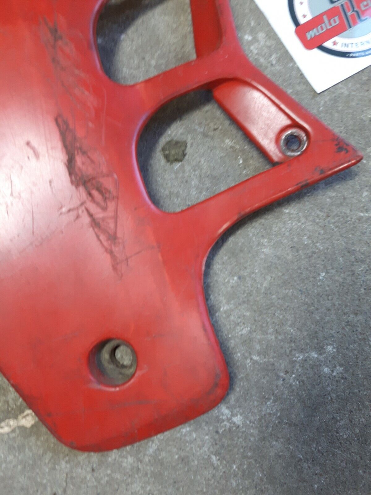 Honda CR250R 1989 left side cover panel radiator shroud plastic fairing