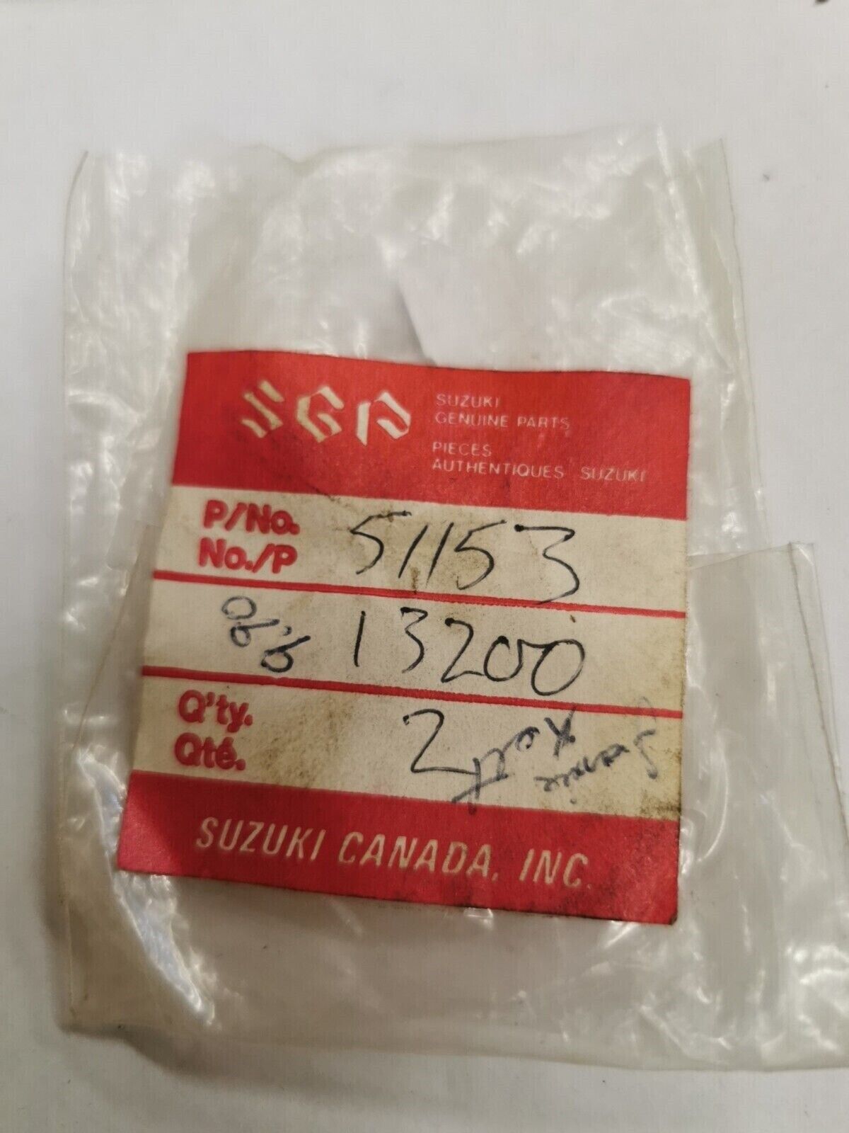 NOS SUZUKI TM75 RM80 1976 - 1979 OIL SEAL 51153-13200  S24