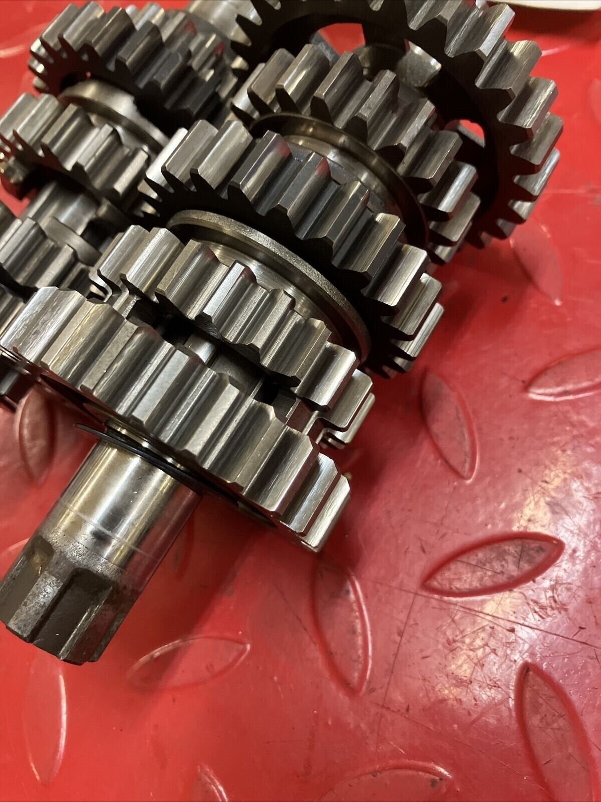Honda CR250R 1984 transmission mainshaft countershaft main counter shaft gear