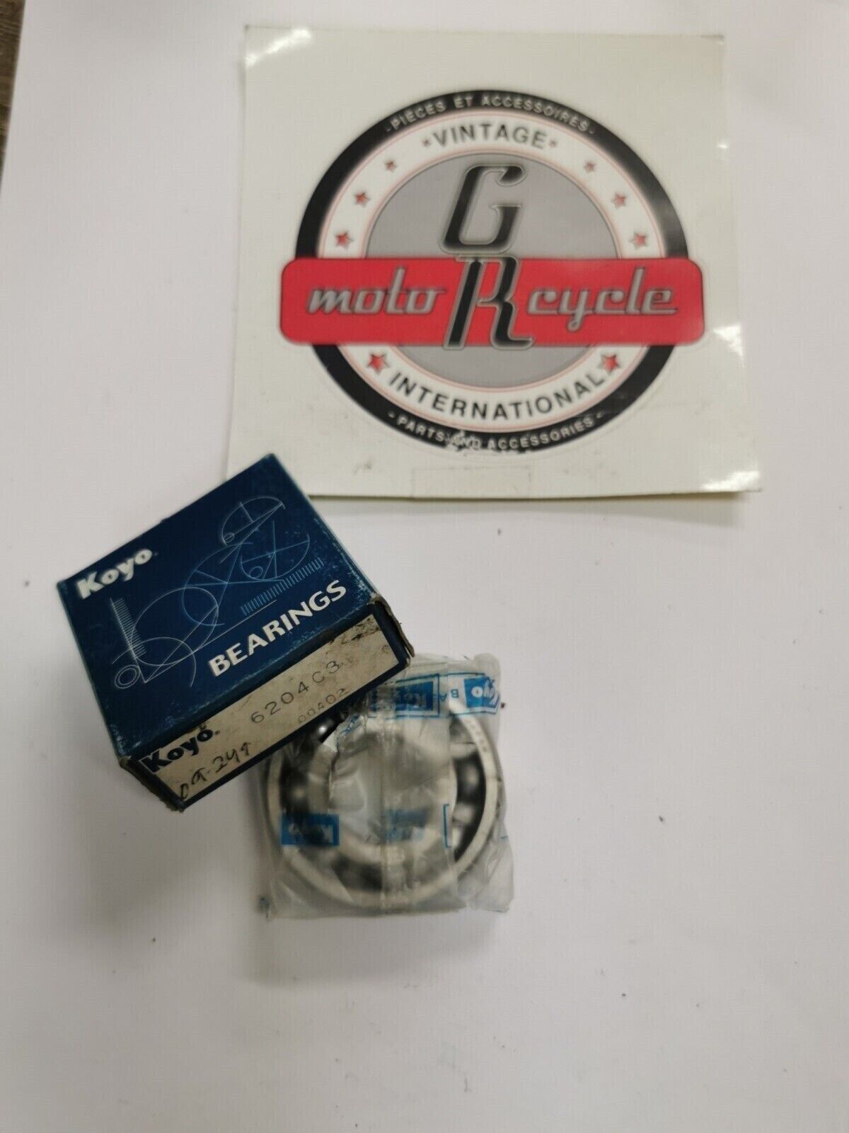 NOS KOYO Open Bearing 20x47x14mm 6204 C3 J18
