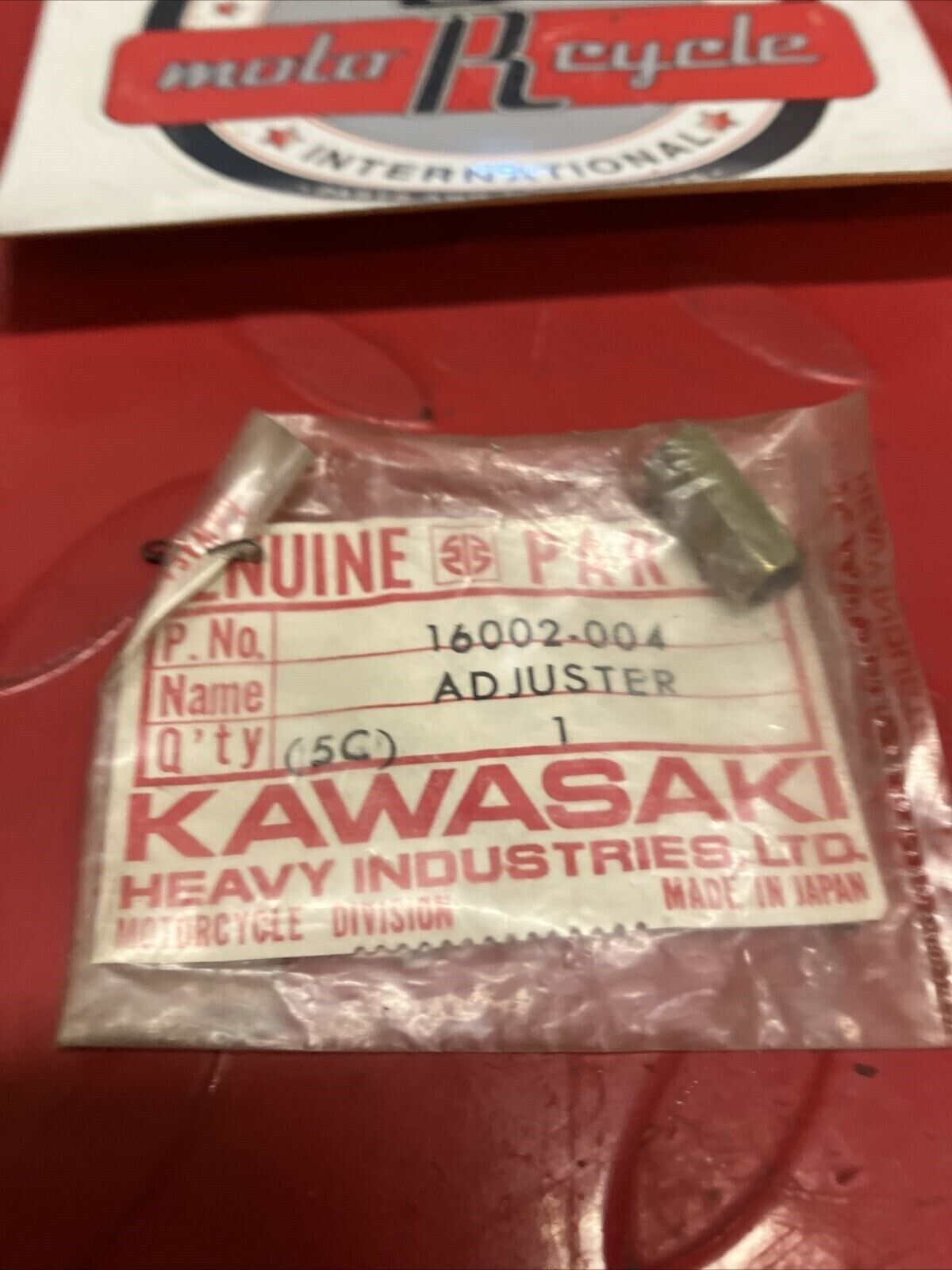 NOS KAWASAKI THROTTLE CABLE ADJUSTER 16002-004 K17
