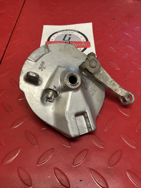 Suzuki RV90 1975 Front brake panel plate drum speedometer gear