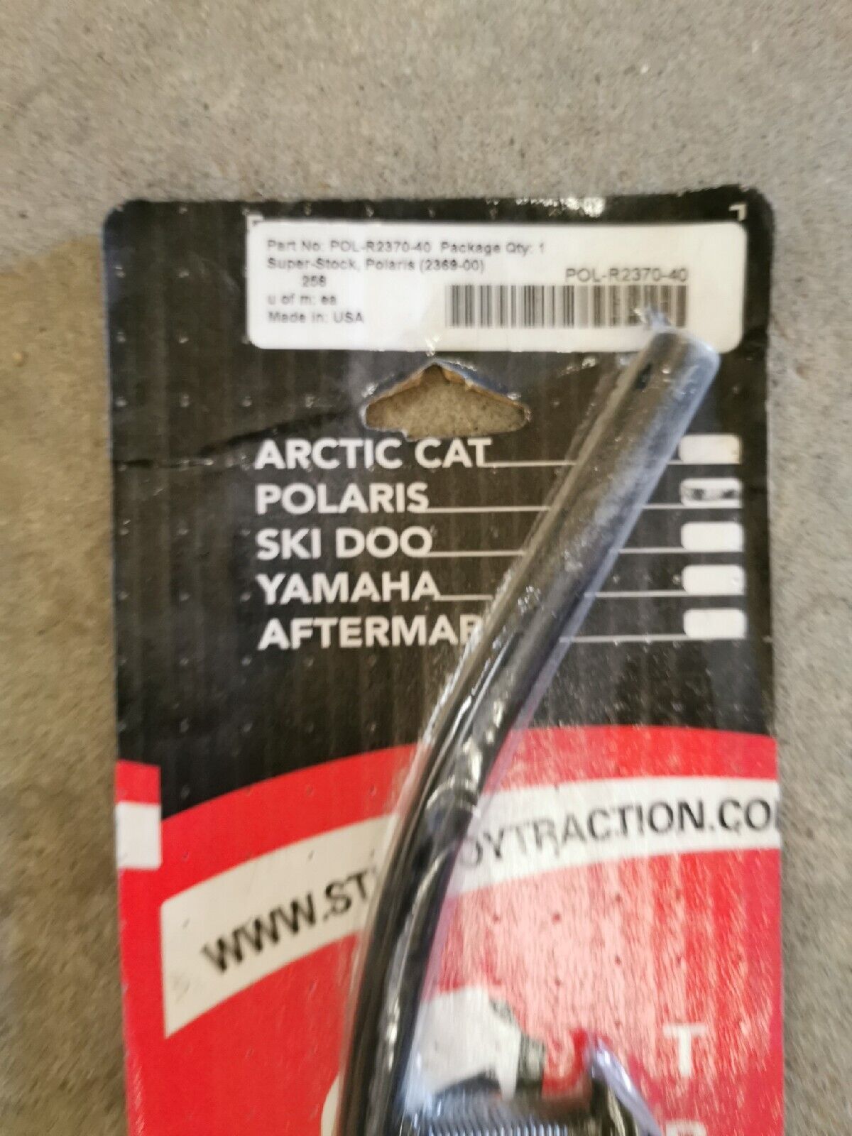 NOS POLARIS 600IQ  Stud Boy Super Stock Carbide Wear Bar 4in   POL-R2370-40   J7