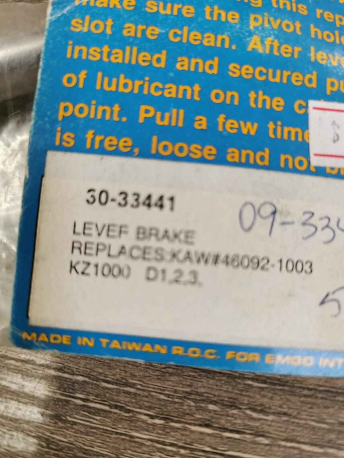 NOS EMGO KAWASAKI KZ1000 1978 - 1980 LEVER FRONT BRAKE 30-33441 J27