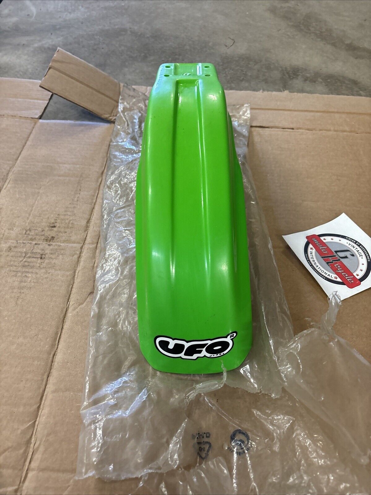 NOS UFO PLAST 1984 - 2003 KX60 FRONT FENDER GREEN KA02741-026