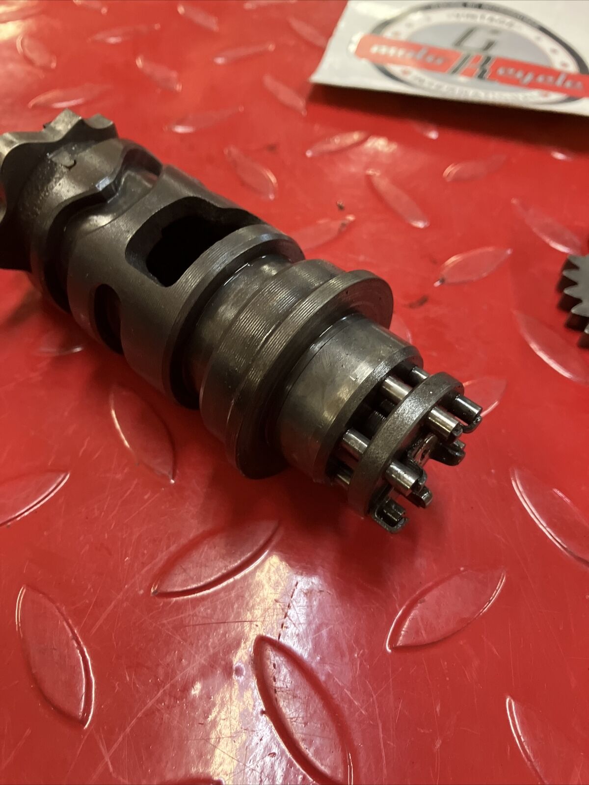 Yamaha YZ400 1977 transmission gearshift gear shift drum cam assy