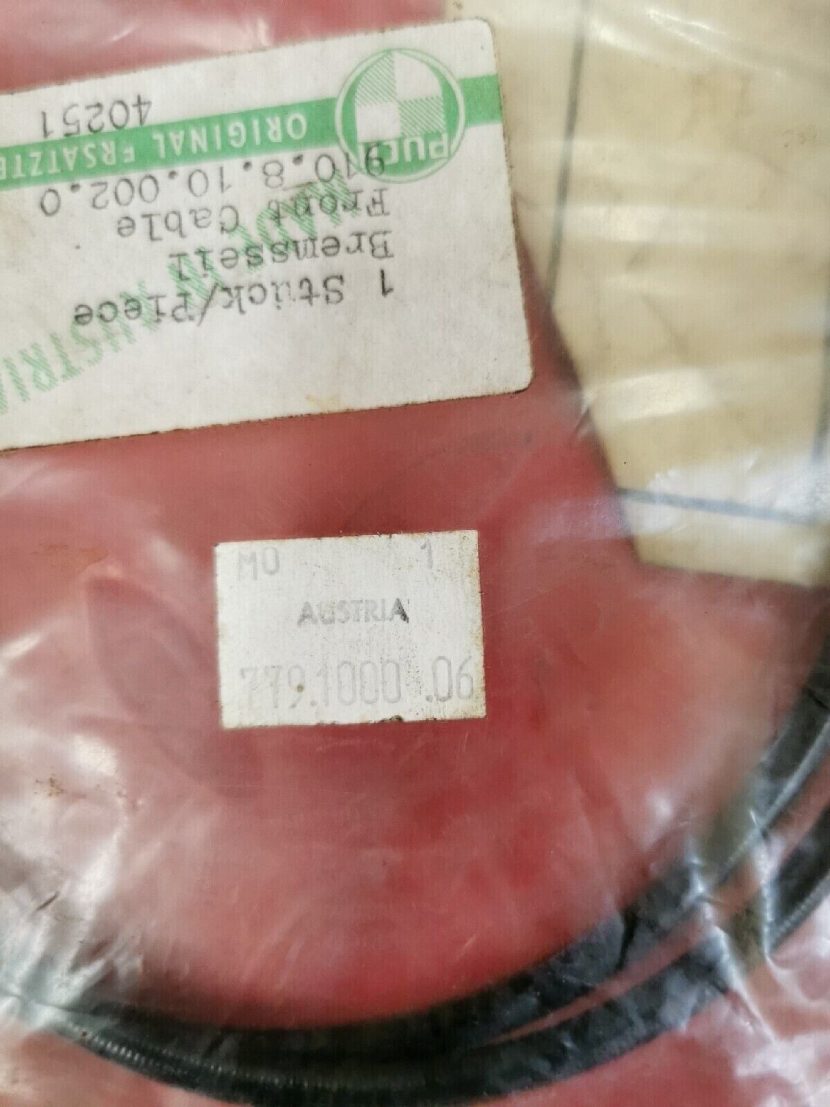 NOS PUCH MAXI N 1975 1976 FRONT BRAKE CABLE 779-100-006 P2