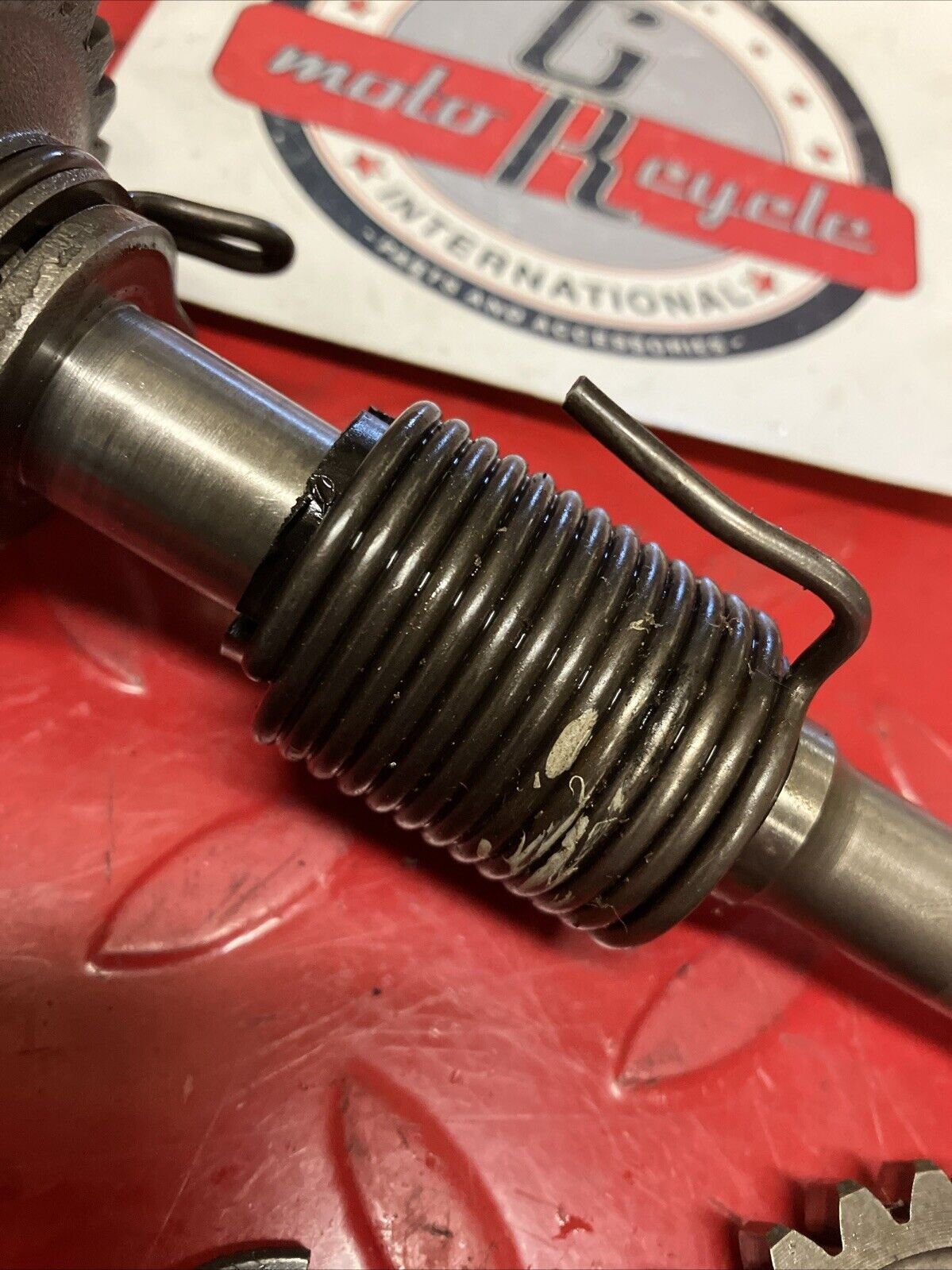 Yamaha YZ125 1983 Kickstarter Kick starter shaft spindle gear 1982 1984 1985