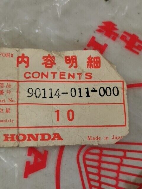 NOS HONDA C110 1966 C115 1963 CT200 1964 CT90 1966 Screw Lever 90114-011-000 H70