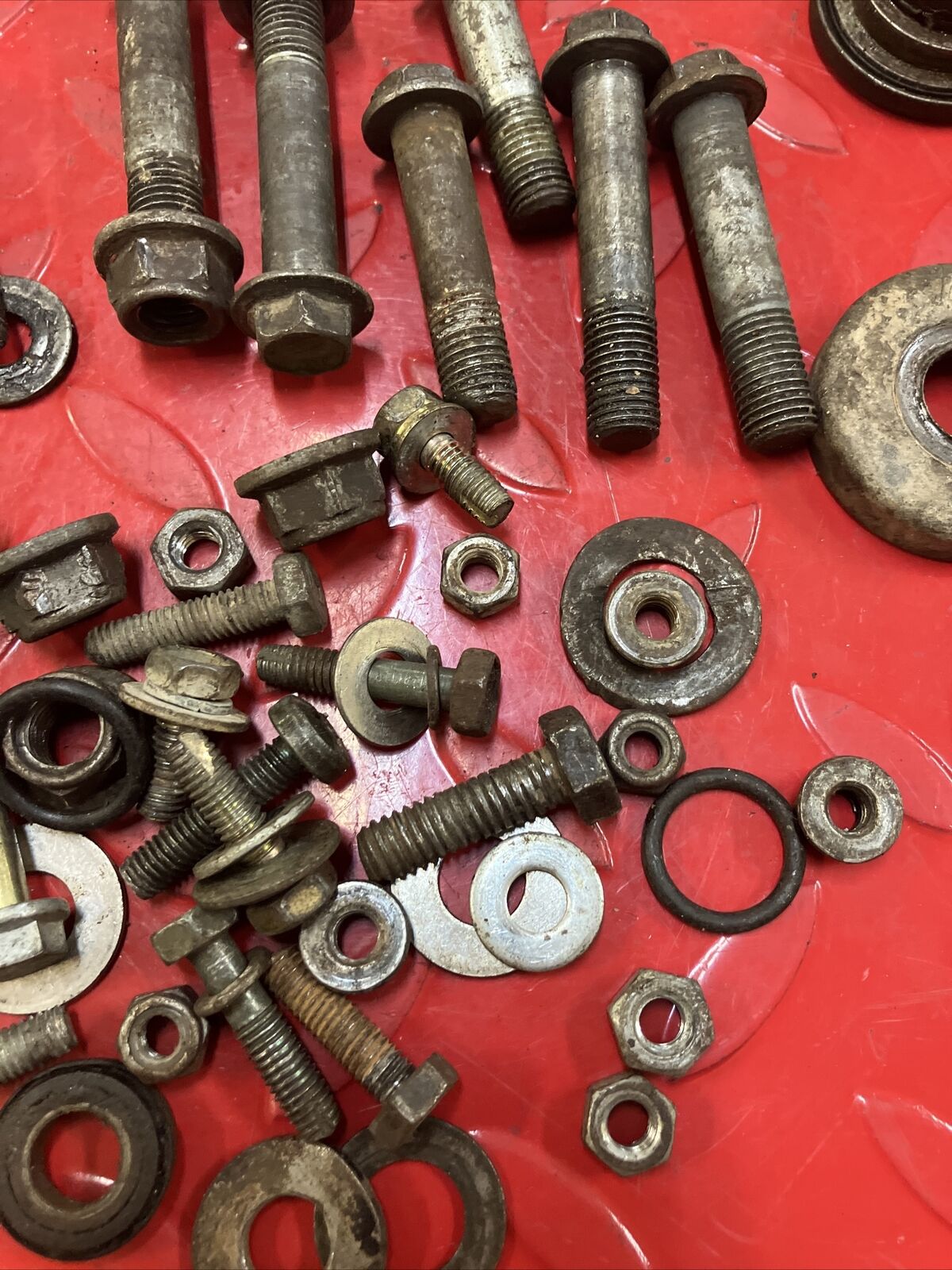 Suzuki RM125 1985 misc frame bolt nut collar washer hardware 1984
