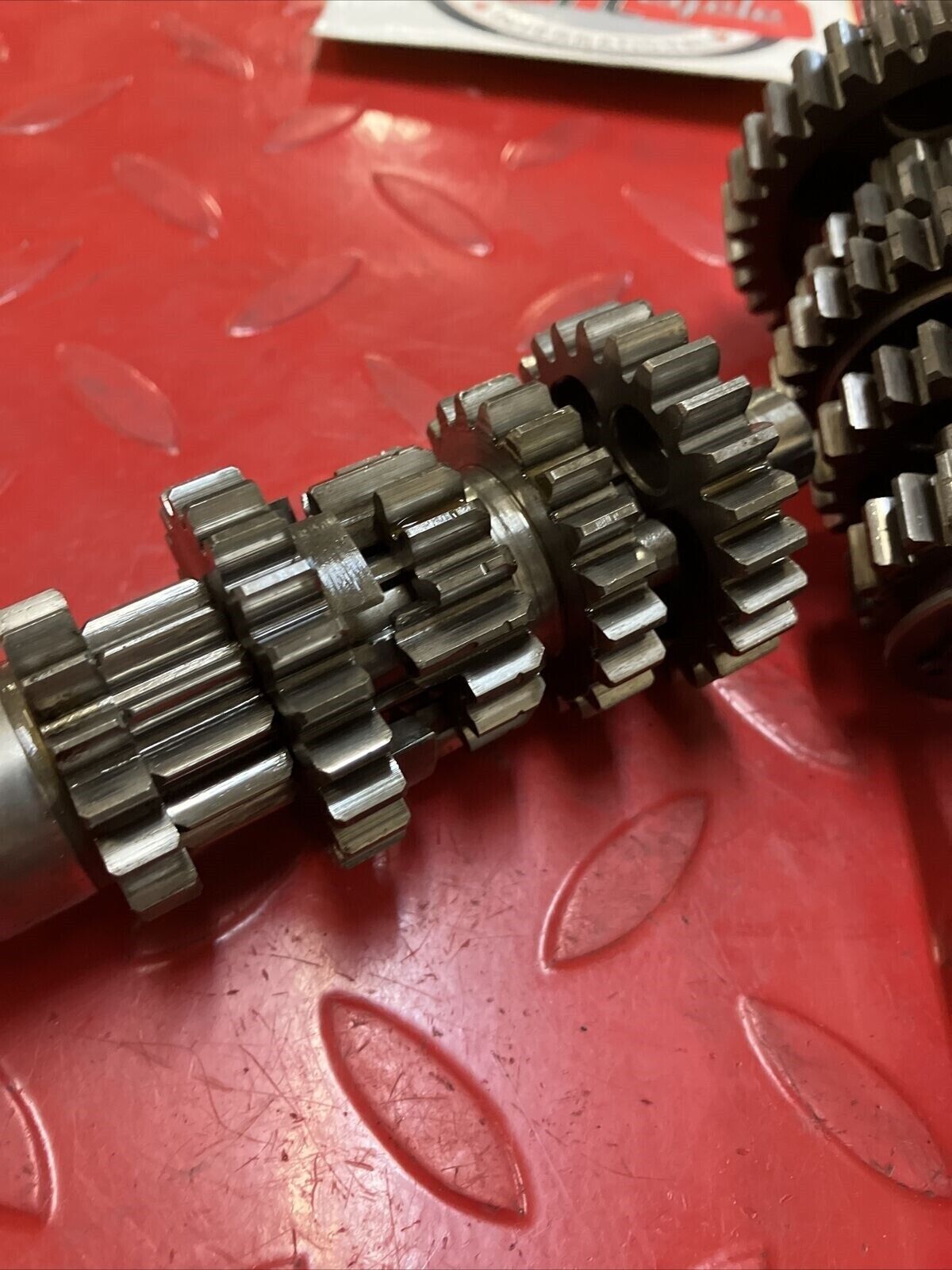 Kawasaki G4TR 1972 transmission mainshaft countershaft main counter shaft gear