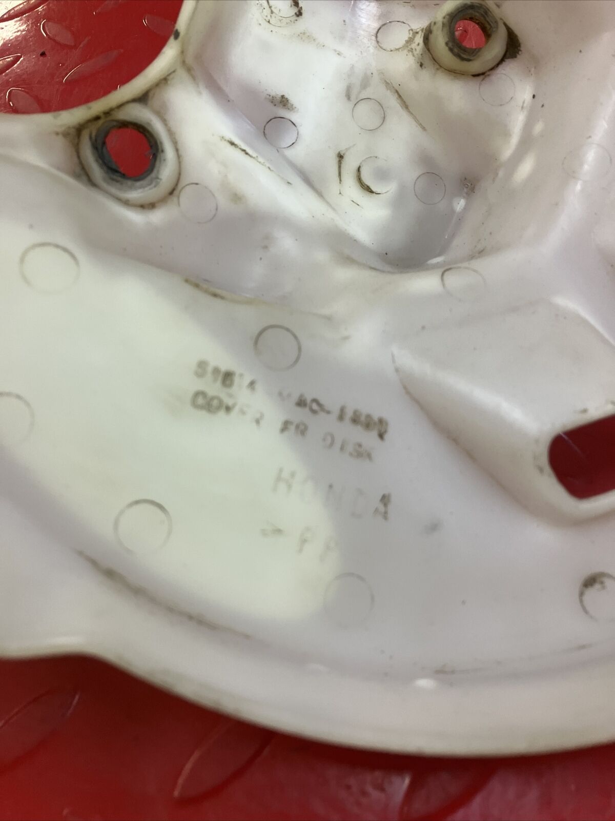Honda CR250R 2001 front wheel disk guard protector 1997 - 2000 CR125R CR500R