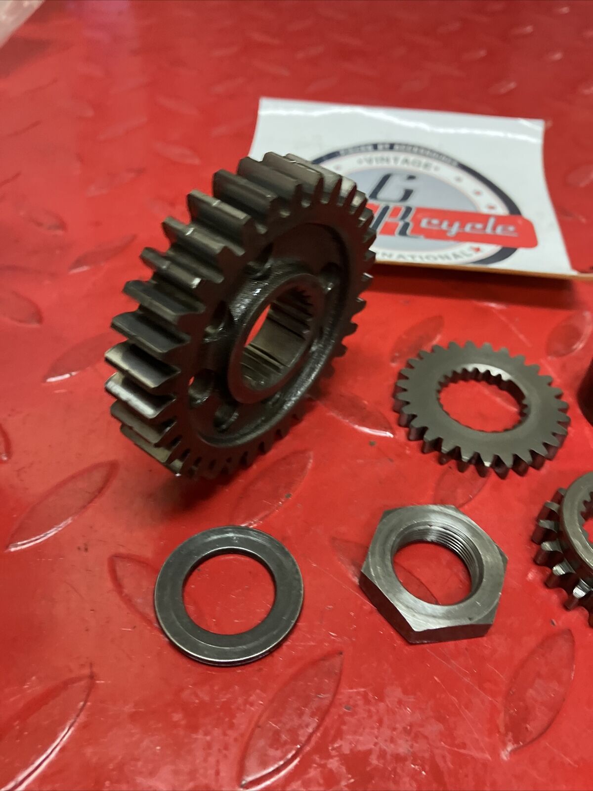 Honda XL600R 1986 Primary drive gear timing sprocket pulser boss oil pump gear