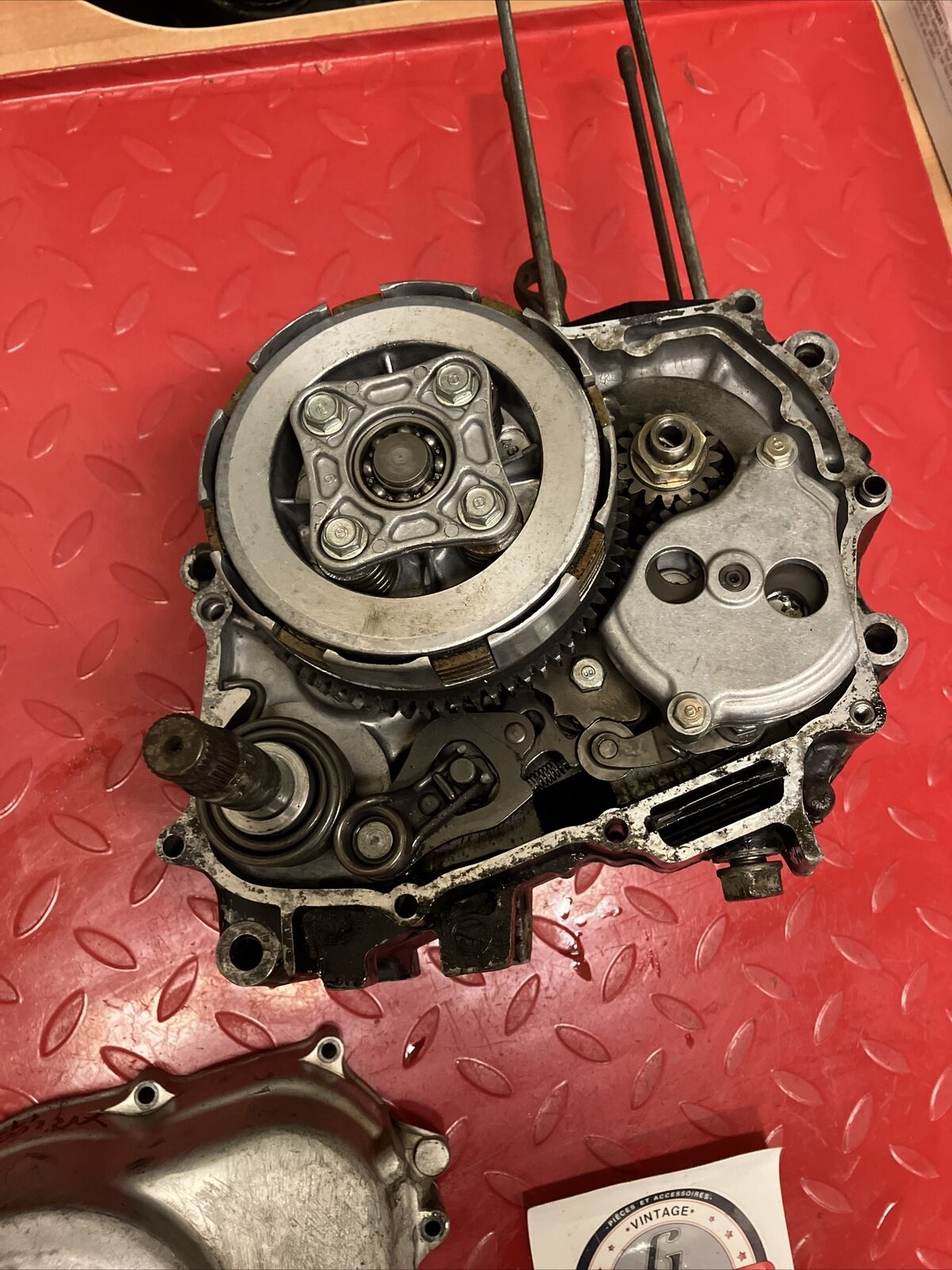 Honda XR100 1984 engine mottor bottom end crankcase crankshaft transmission