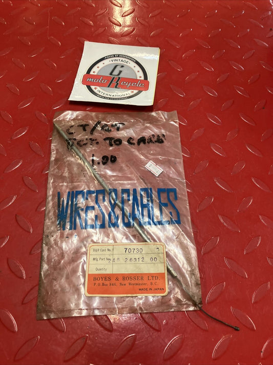 NOS Yamaha AT1 AT2 AT3 CT1 CT2 CT3 LT HT CABLE THROTTLE 2 248-26312-00-00 Y35