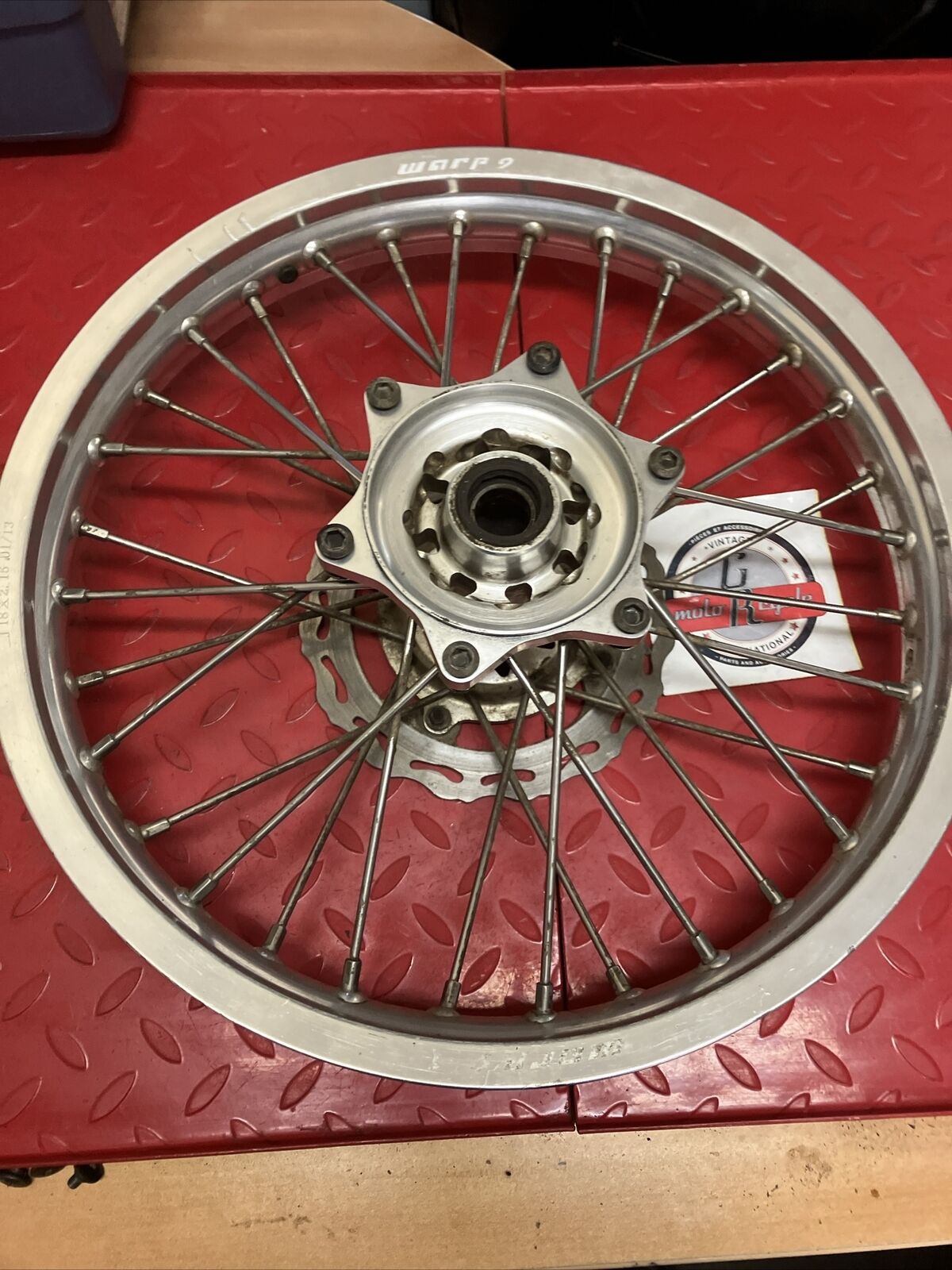 Honda CR250R 1989 WARP 9 Rear wheel back rim hub CR125R CR500R 18x2.15