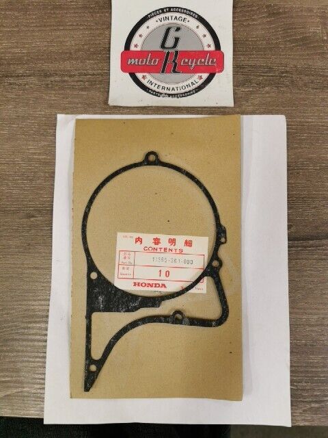 NOS HONDA MT125 1974 - 1976 GASKET L CRANKCASE COVER 11395-361-000 H100