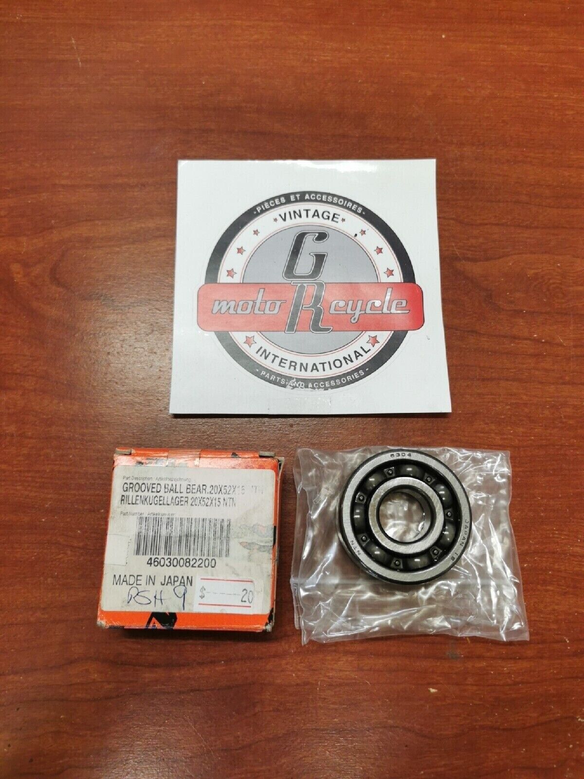 NOS KTM 65SX XC GROOVED BALL BEARING 20X52X15 NTN 46030082200 KT3