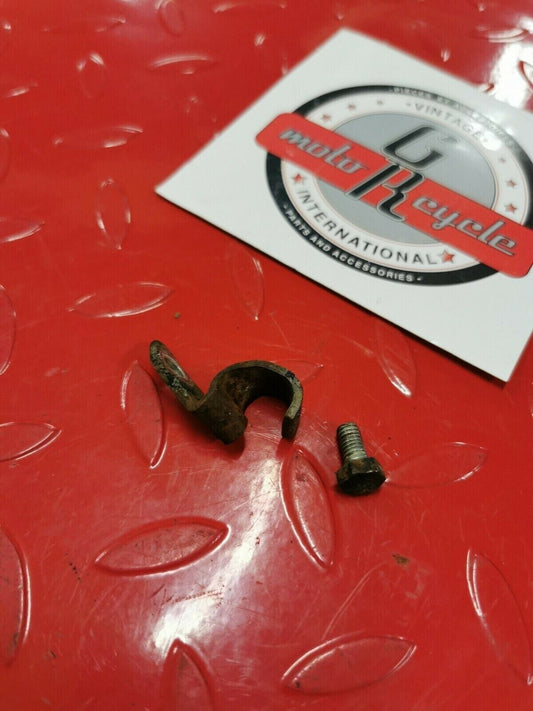 Yamaha MX100 1980 clutch cable holder guide bracket DT100 RT100