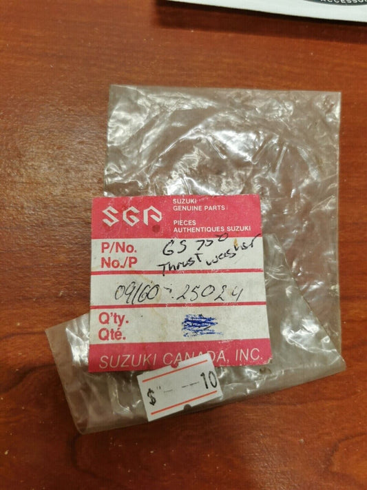 NOS Suzuki TS250 TM250 THRUST WASHER 09160-25024 S18