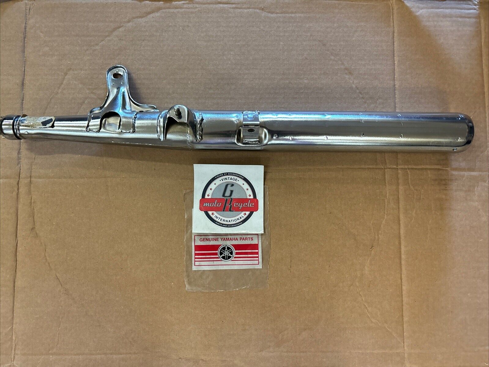 NOS Yamaha 1974 FS1 E F P PD MUFFLER 378-14710-01-00 YB3