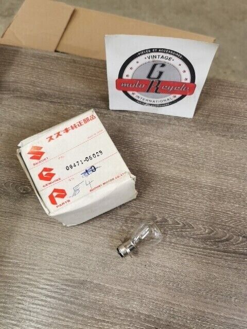 NEW NOS SUZUKI GP100 GP125 TS100ER BULB 6V25 25W STANLEY A7007 09471-06029 S42