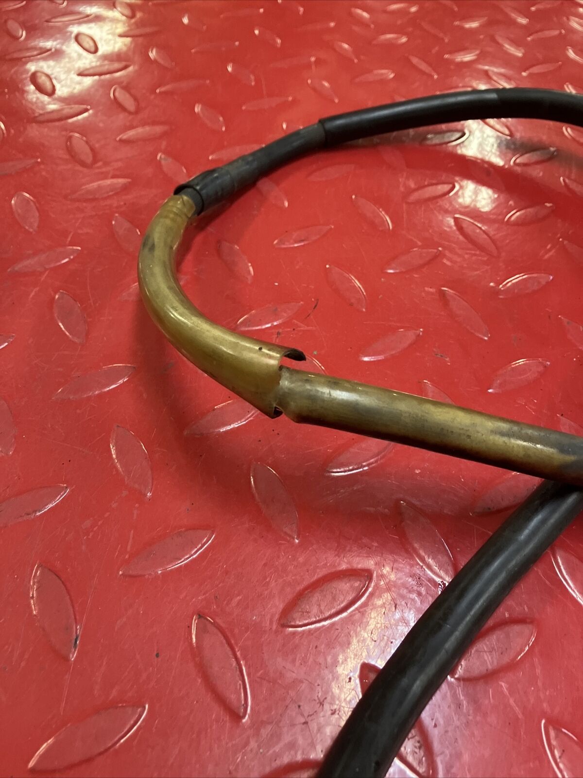 Yamaha DT200 1984 front brake oil line hose
