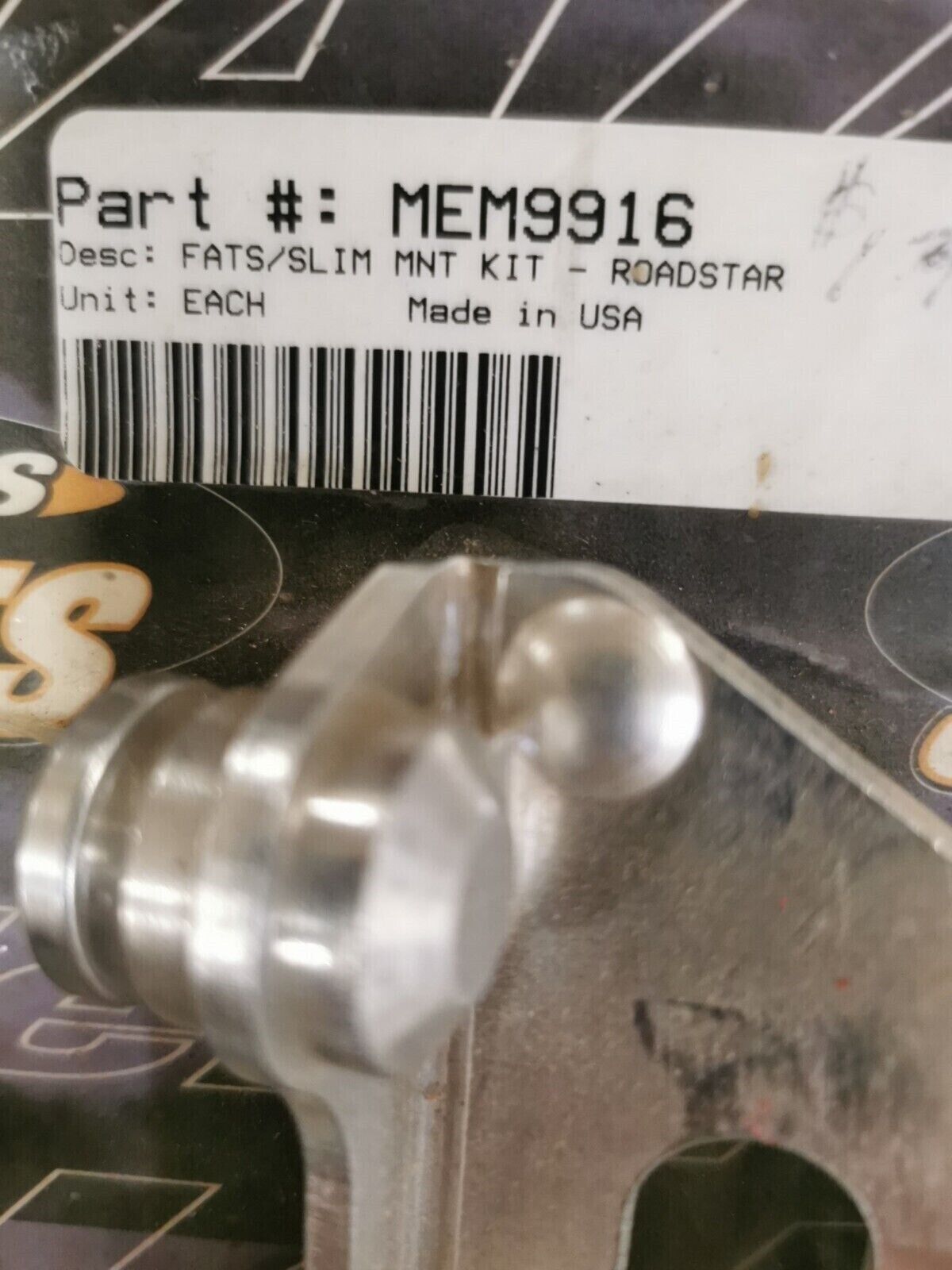 NOS MEMPHIS SHADE YAMAHA XV1600 FAT SLIM WINDSHIELD MOUNT KIT MEM9916 J24