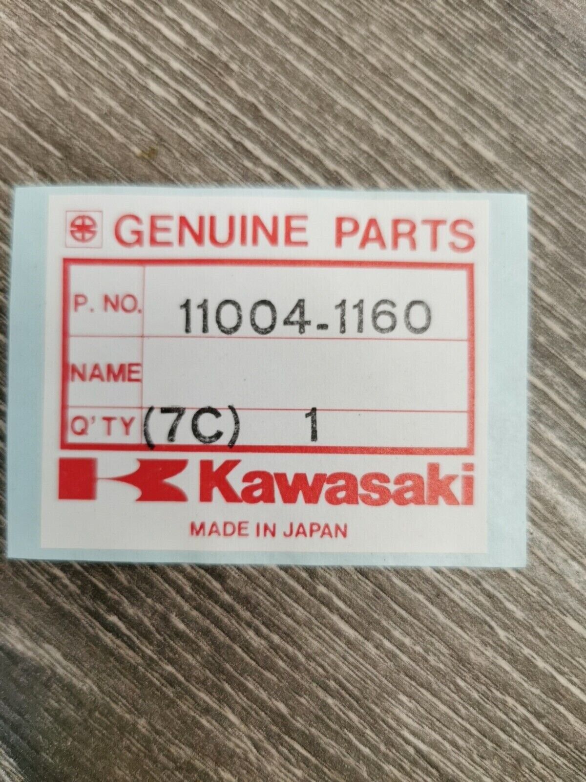 NOS KAWASAKI KX125 1985 - 1987 GASKET-HEAD 11004-1160 K31
