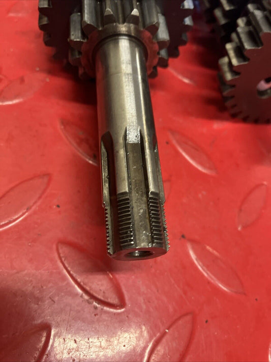 Kawasaki KX125 1987 Transmission mainshaft countershaft shaft gear 1985 1986