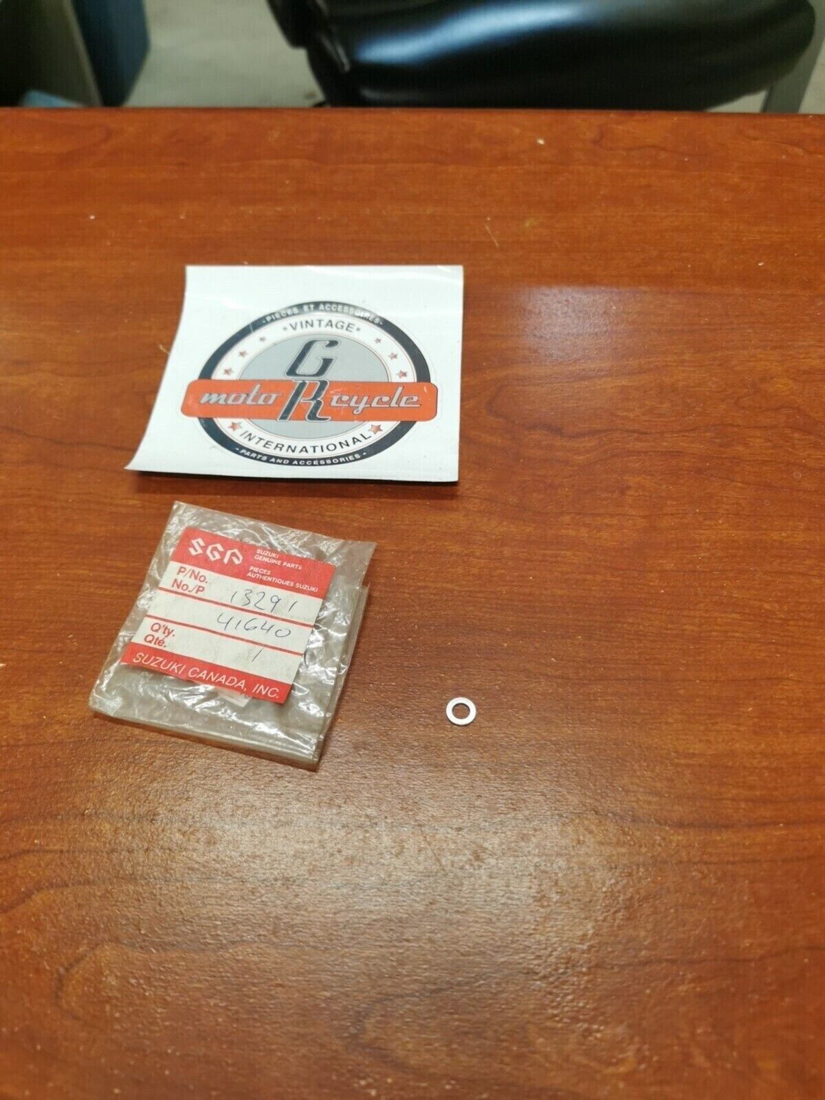NOS Suzuki DS100 DS125 PILOT AIR SCREW WASHER 13291-41640 SUB. 13606-18E00 S17