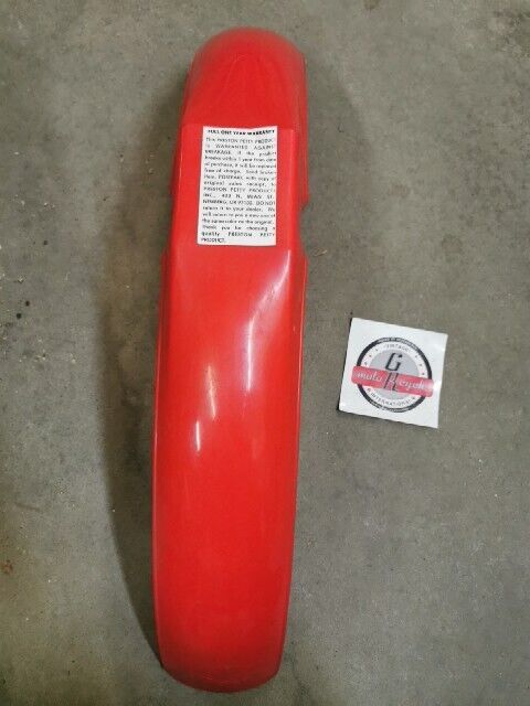NOS PRESTON PETTY I B FRONT MUDER FENDER RED
