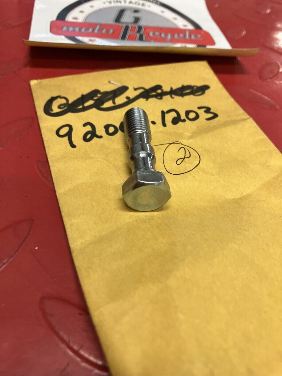 NOS KAWASAKI OIL BOLT L=37 92001-1203 K20