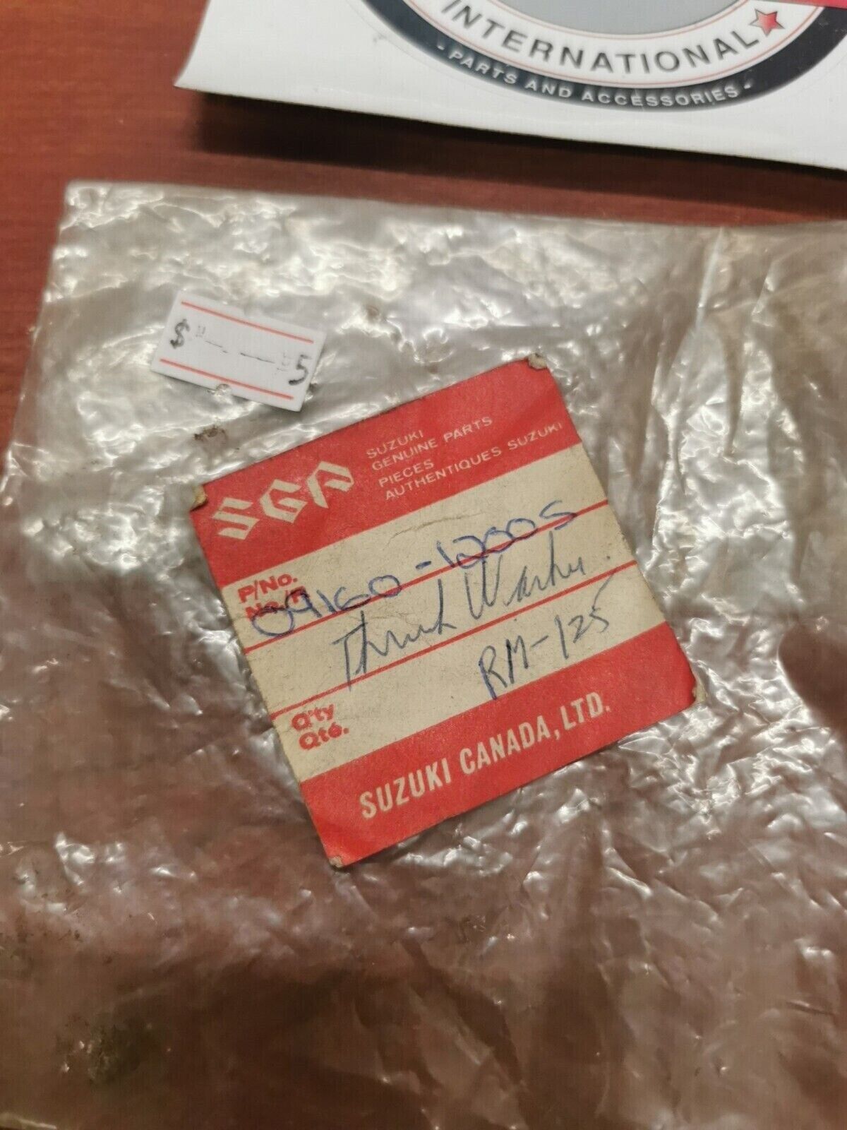 NOS Suzuki WASHER 09160-12005 S19